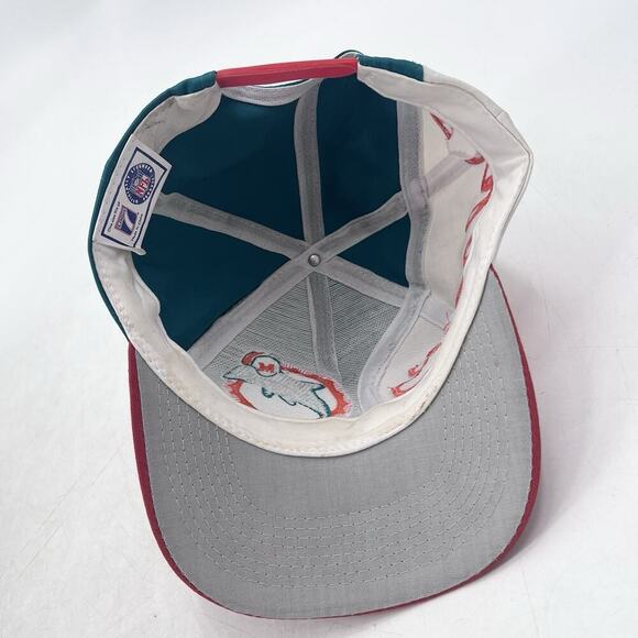 Vintage 90s Miami Dolphins Logo Official NFL Snapback Hat Cap - Picture 6 of 10